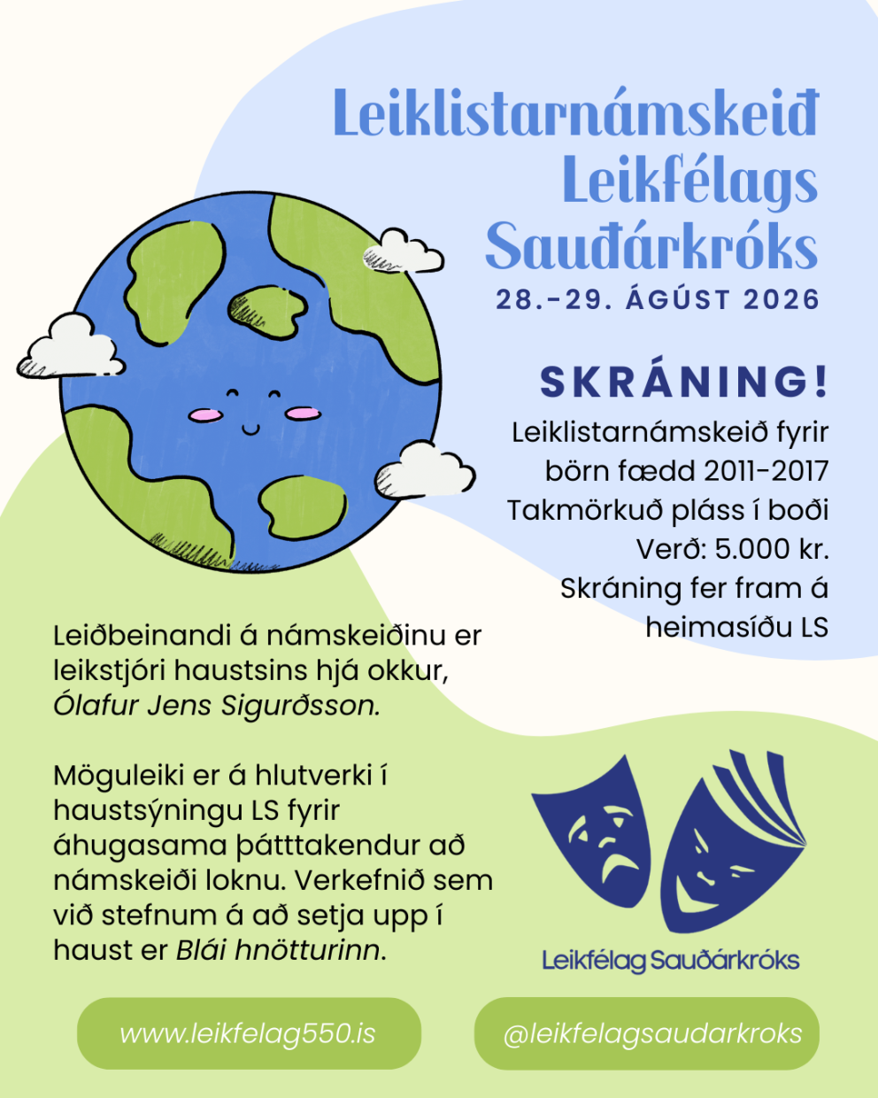 Námskeiðið fer fram dagana 28. og 29. ágúst.